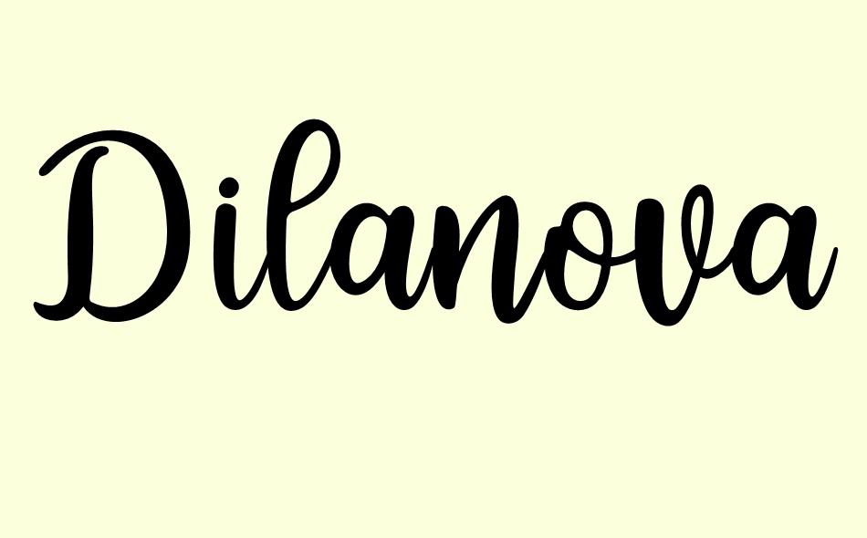 Dilanova font big