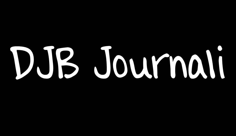 djb-journaling-font font big