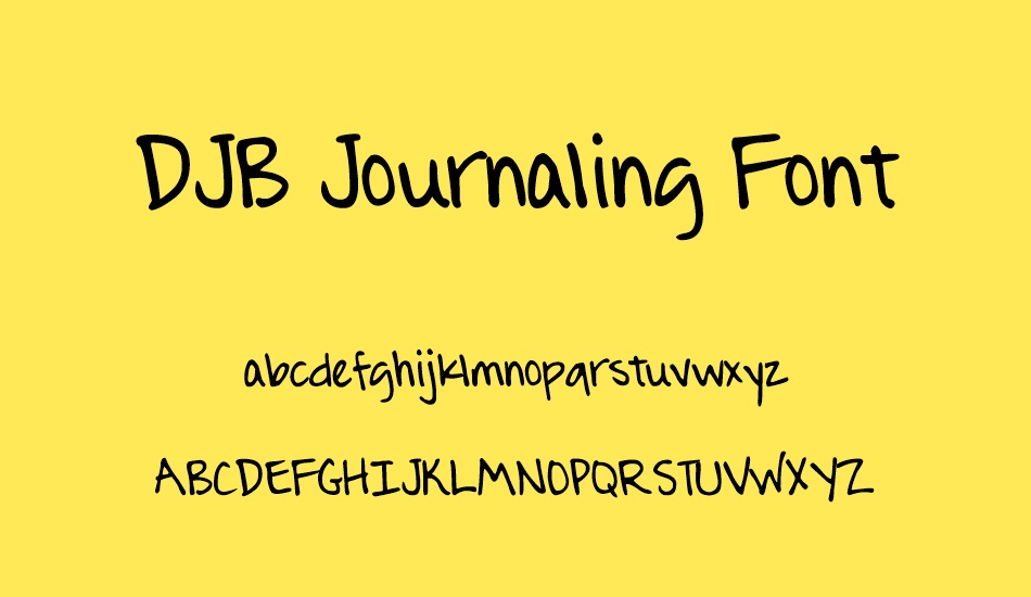 djb-journaling-font font