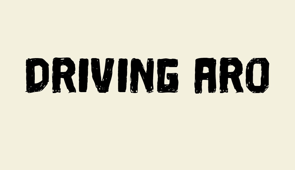 driving-around font big
