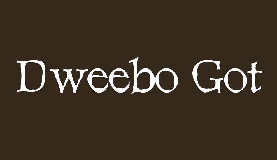 dweebo-gothic font big