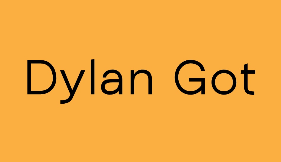 dylan-gothic font big