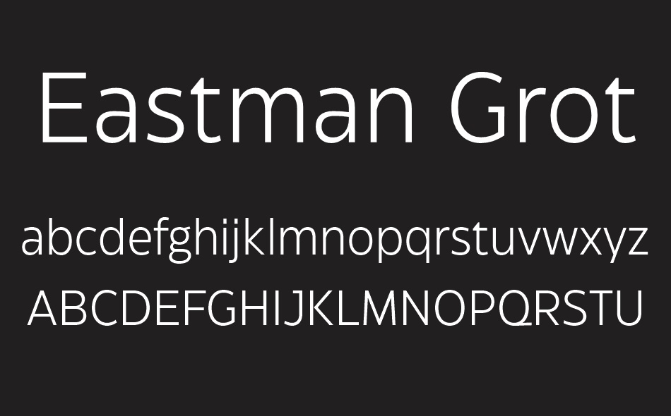 Eastman Grotesque font