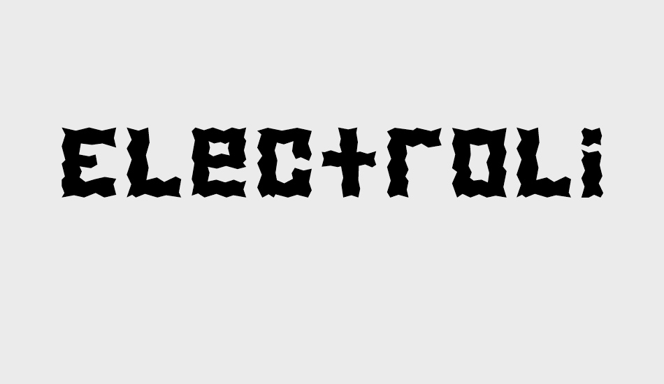 electrolite font big