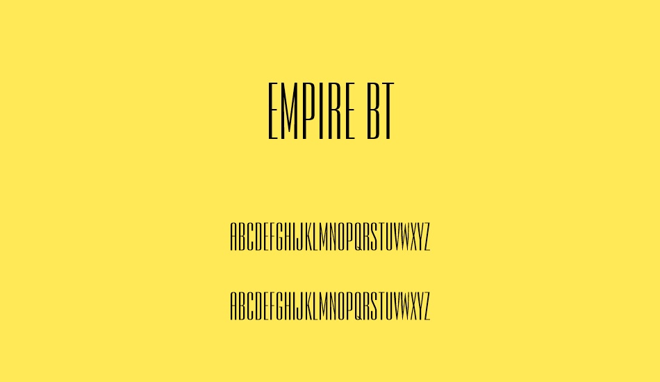 empire-bt font