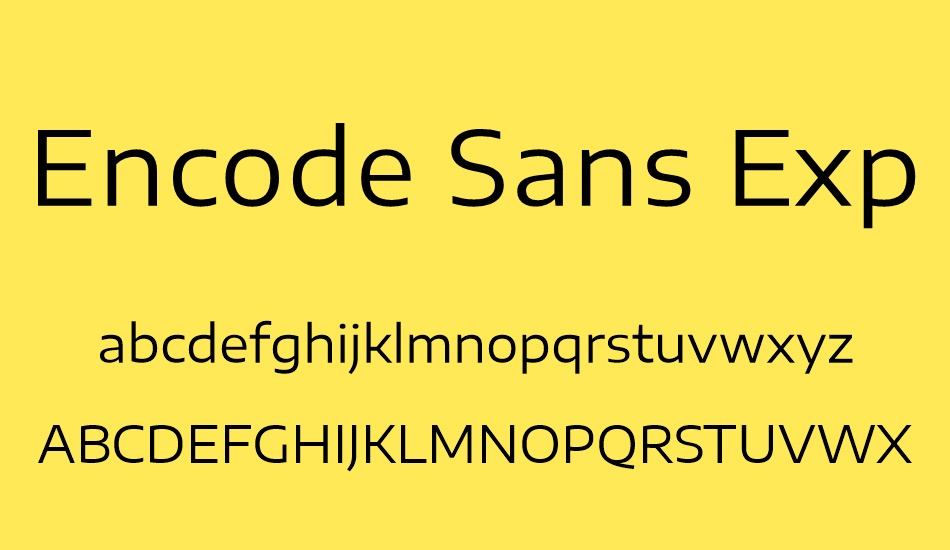encode-sans-expanded font