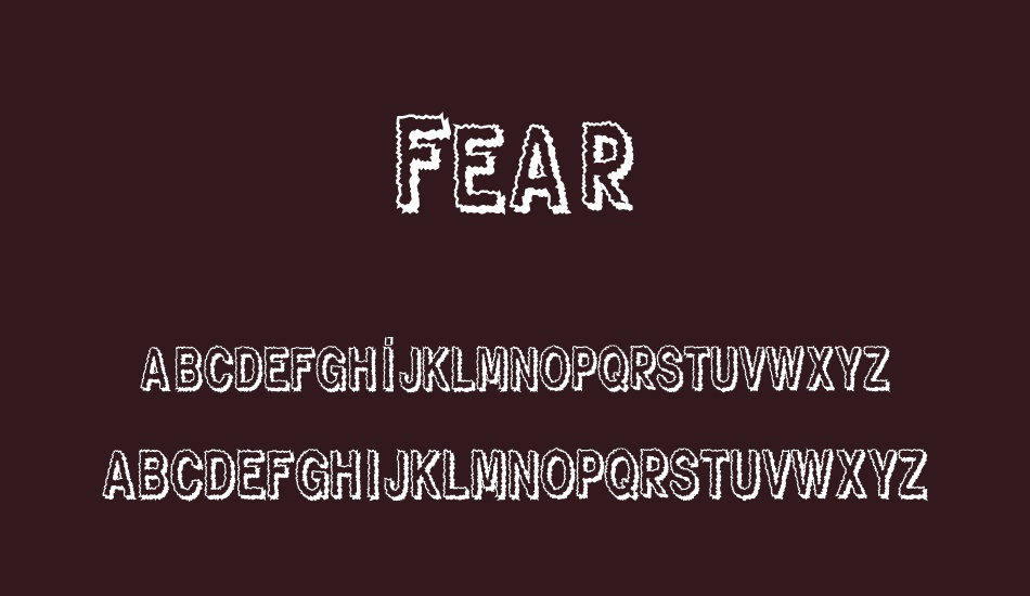 fear font