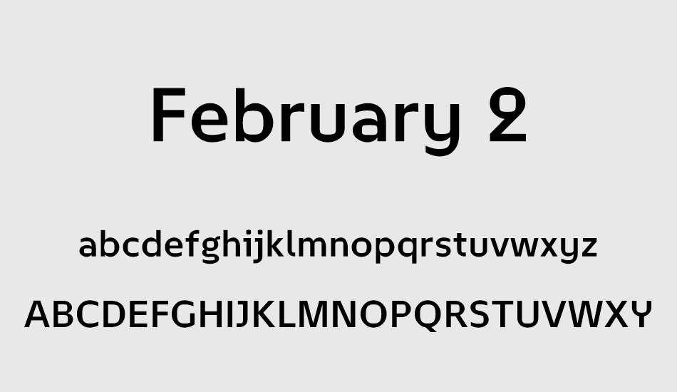 february-2 font