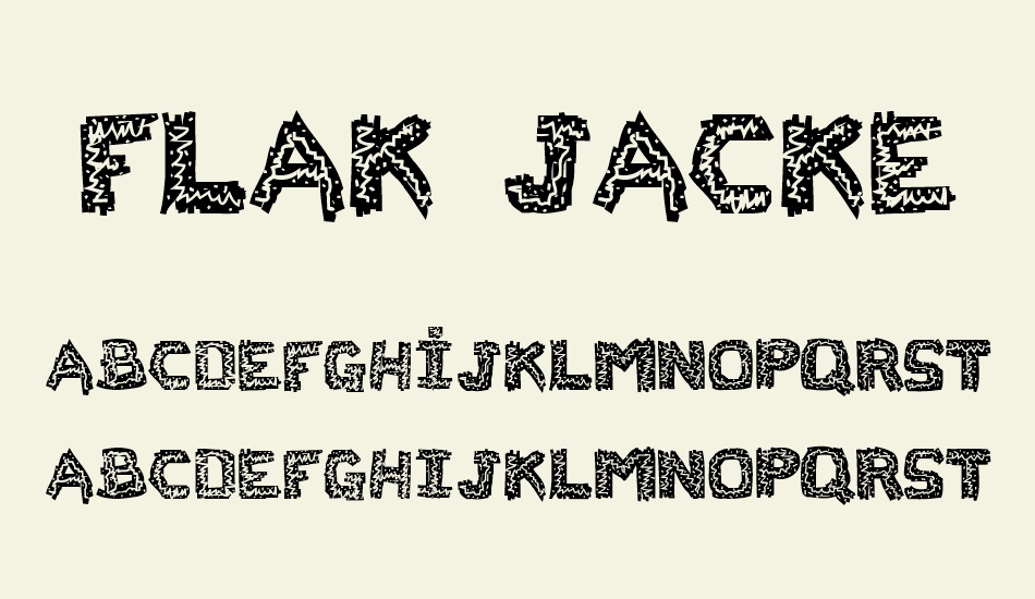 flak-jacket font