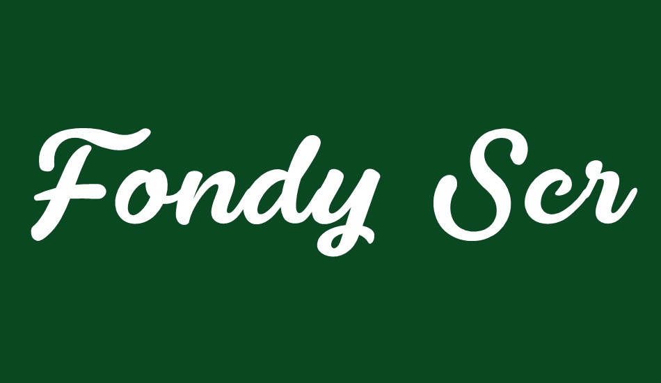fondy-script-personal-use-only font big