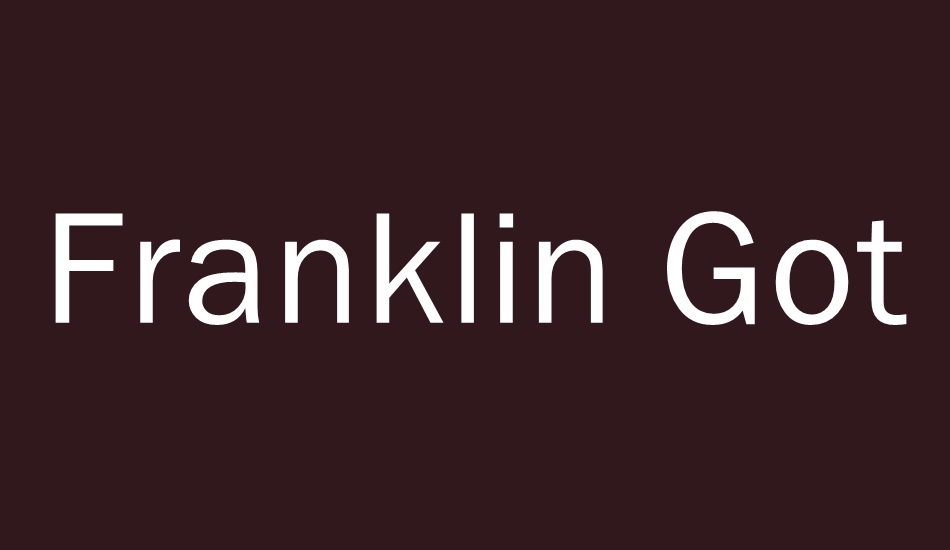 franklin-gothic-book font big