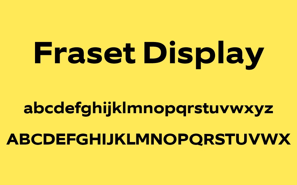 Fraset Display font