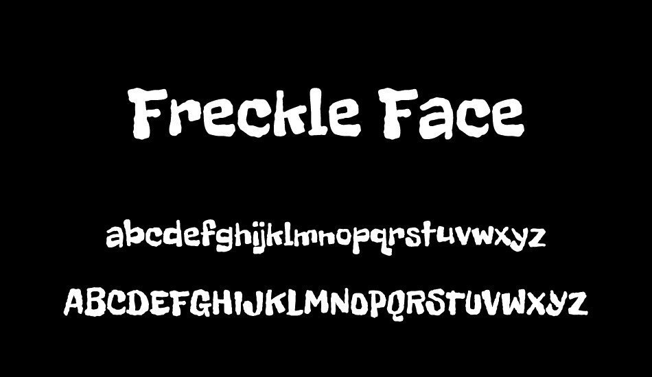 freckle-face font