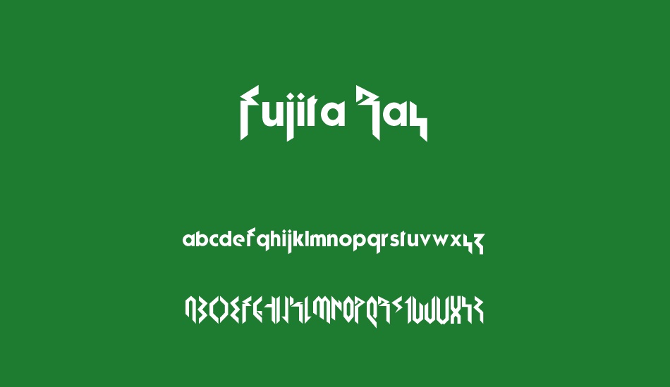 fujita-ray font