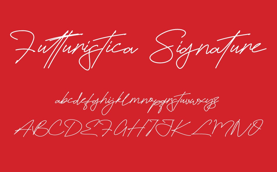 Futturistica Signature font