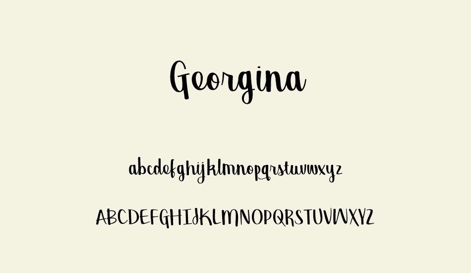 georgina font