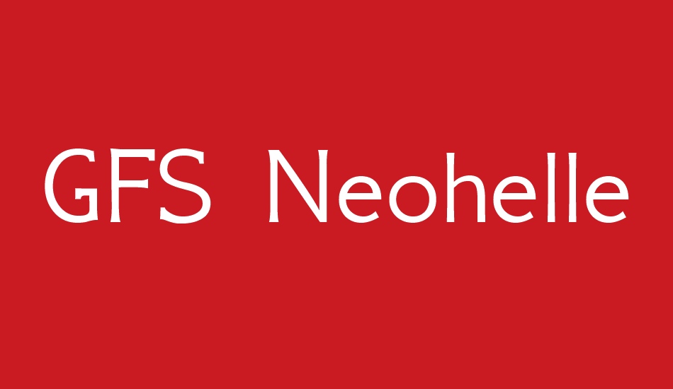 gfs-neohellenic font big