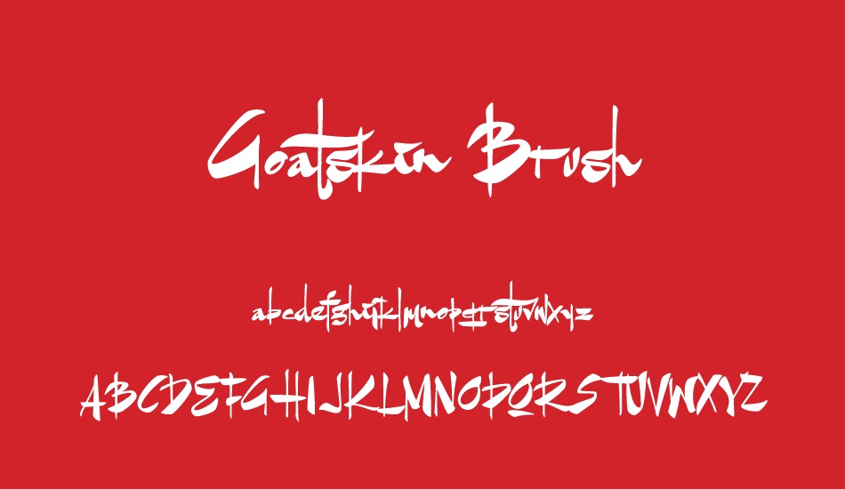 goatskin-brush-personal-use font