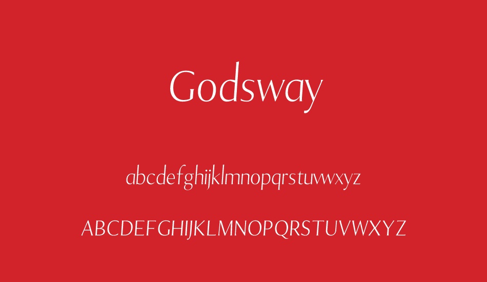 godsway font