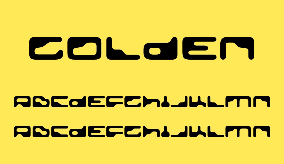 golden-girdle font