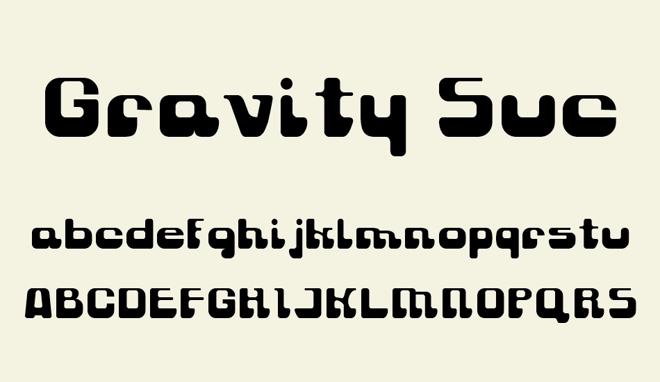 gravity-sucks font