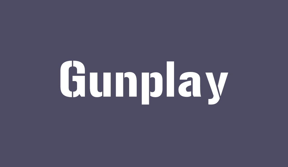 gunplay font big