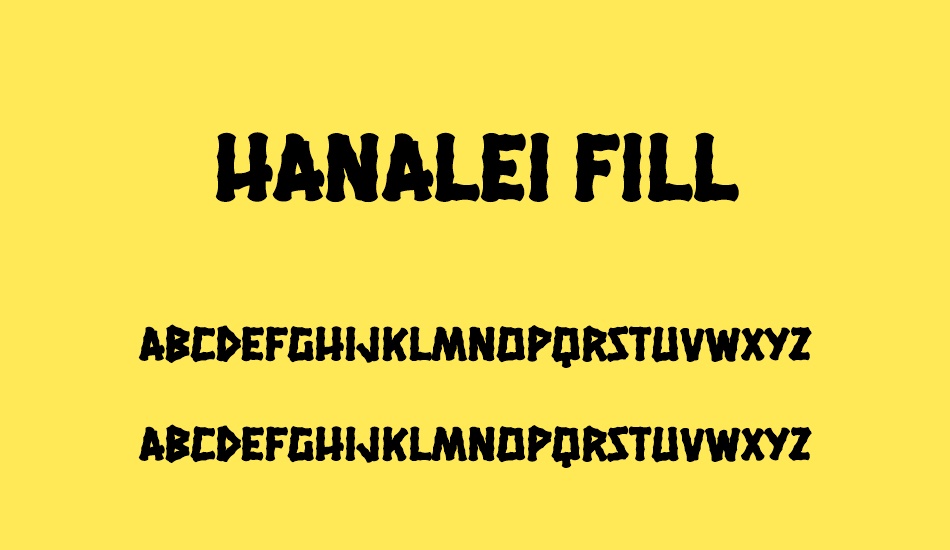 hanalei-fill font