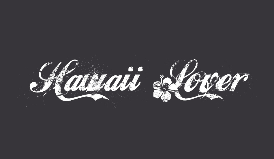 hawaii-lover font big