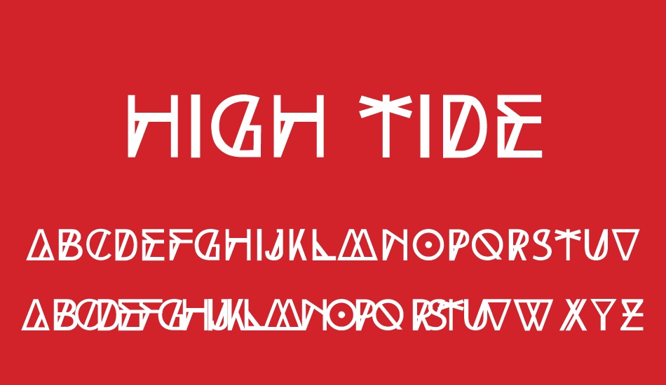 high-tide font