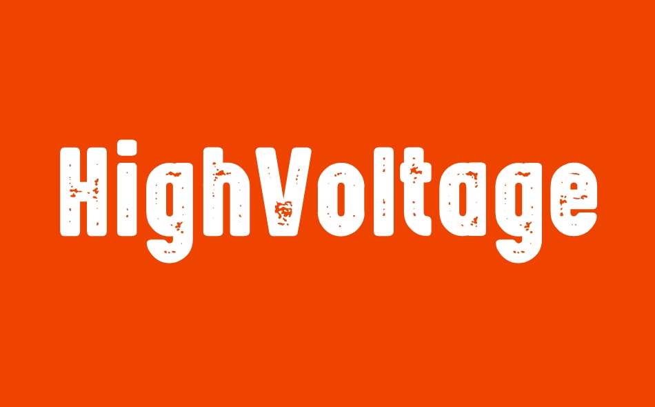 High Voltage Heavy Rough font big