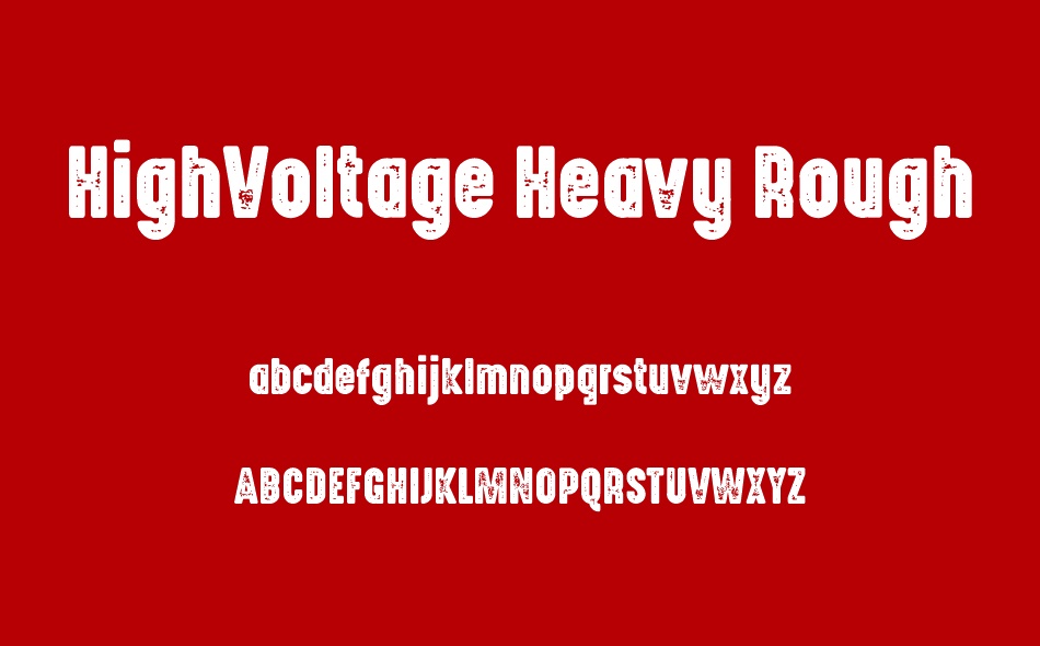 High Voltage Heavy Rough font