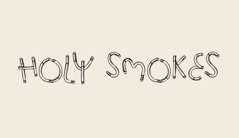 holy-smokes font big