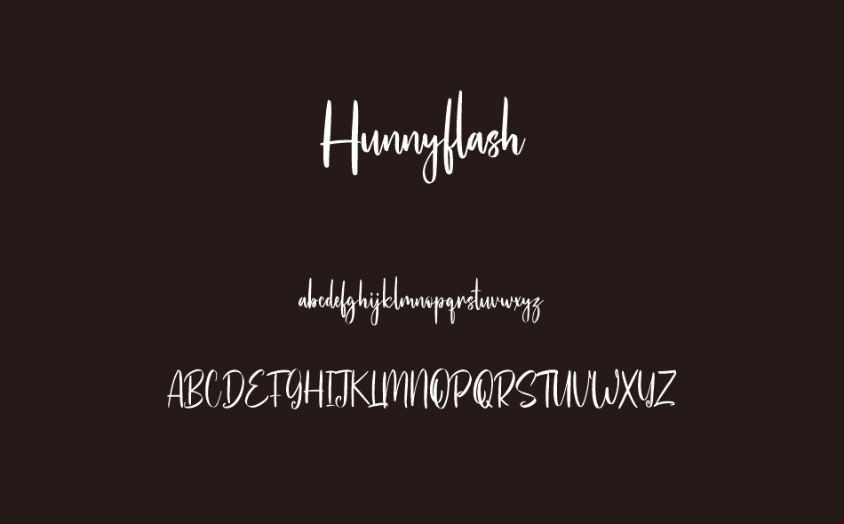 Hunnyflash font