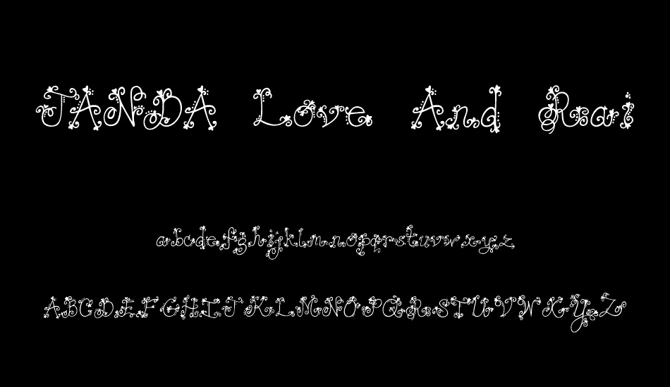 janda-love-and-rain font