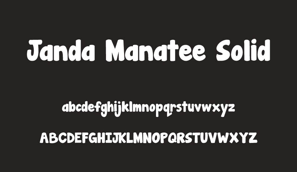 janda-manatee-solid font