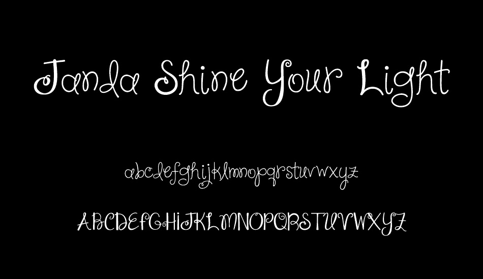 janda-shine-your-light-on-us font