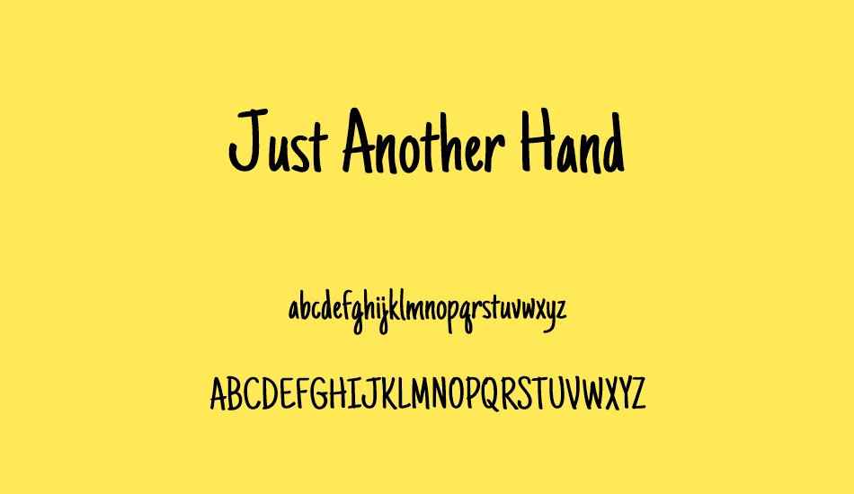 just-another-hand font
