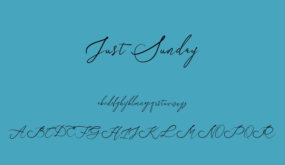 just-sunday font