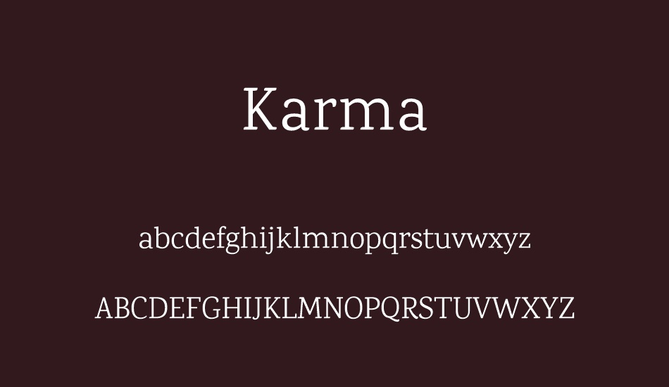karma font