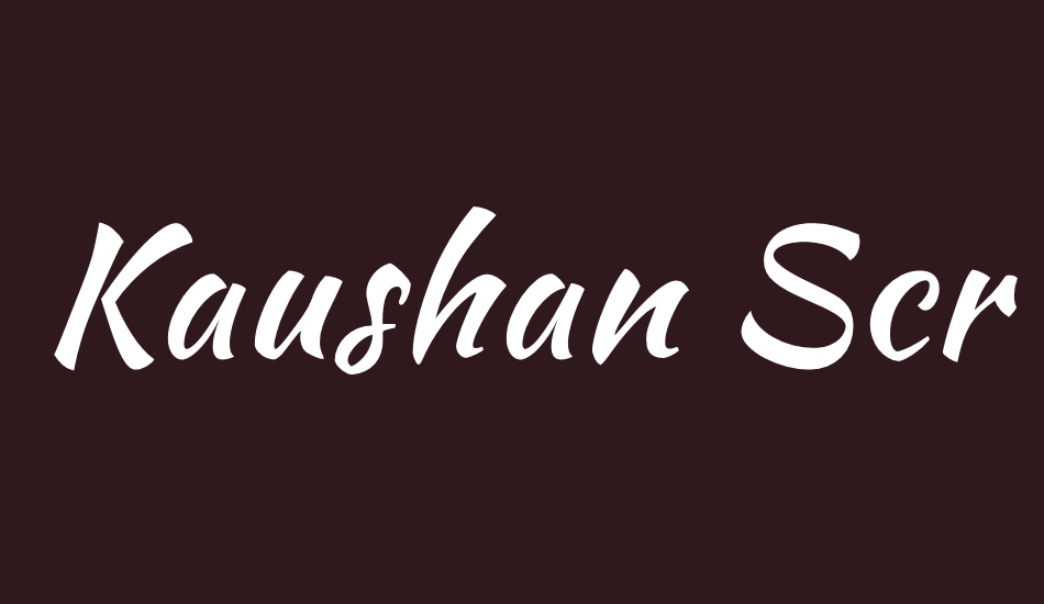 kaushan-script font big