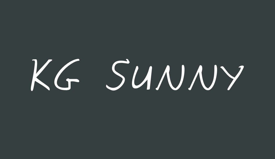 kg-sunny-afternoon font big