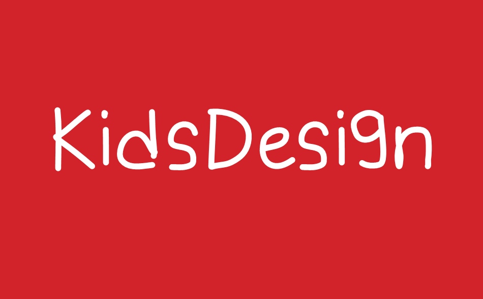 Kids Design font big