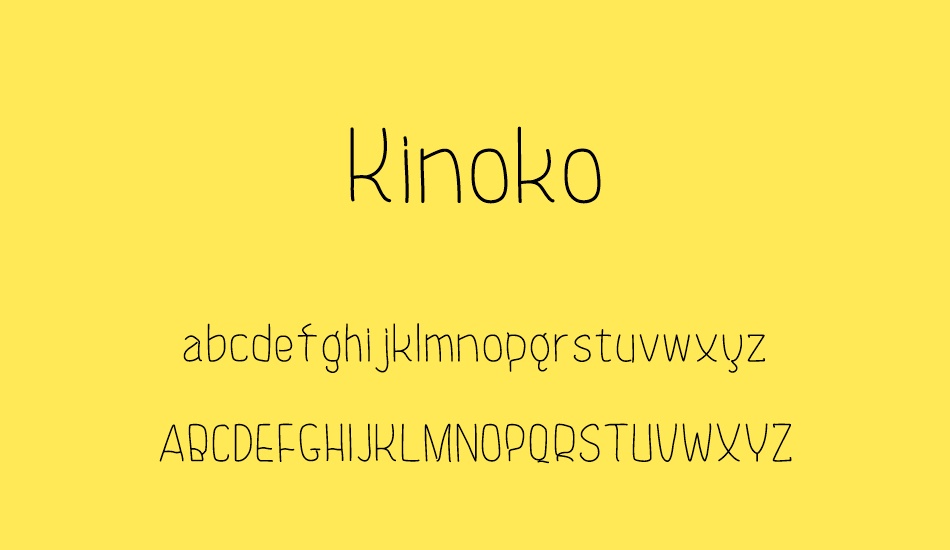 kinoko font