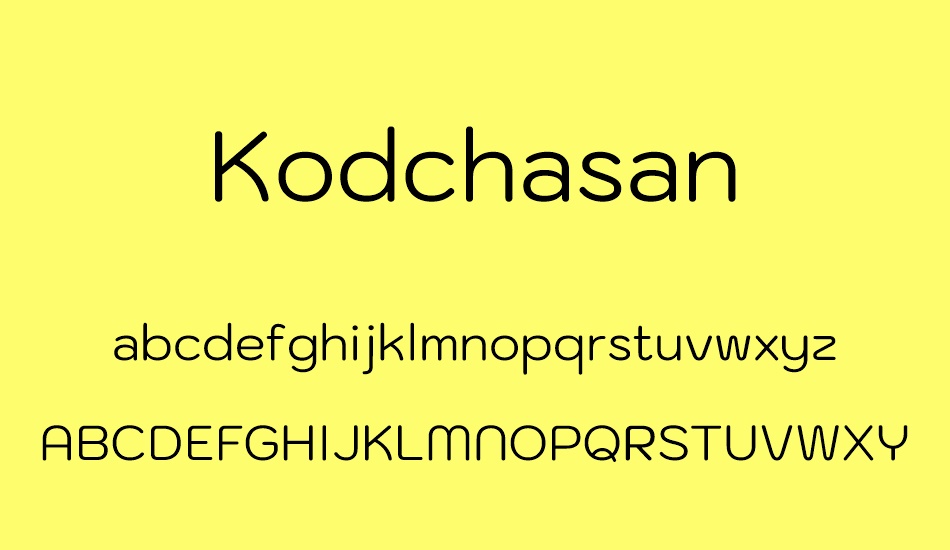 kodchasan font