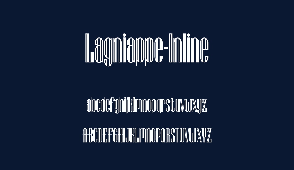 lagniappe-ınline font