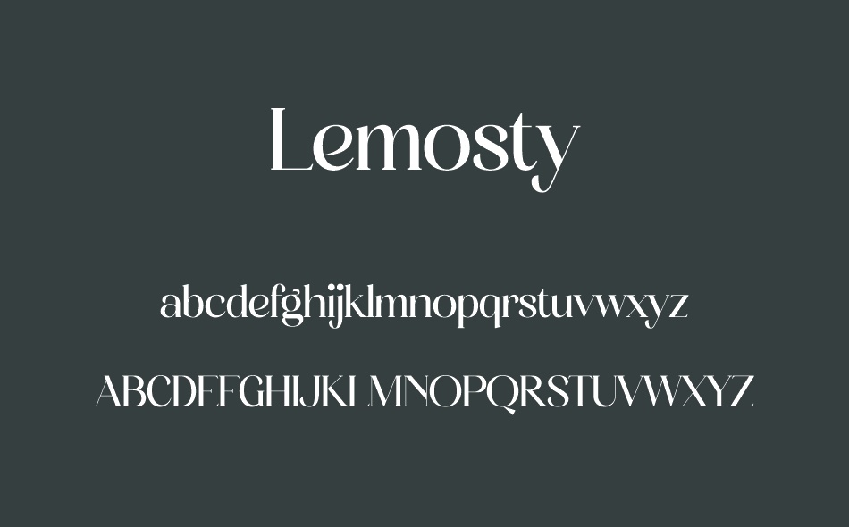 Lemosty font