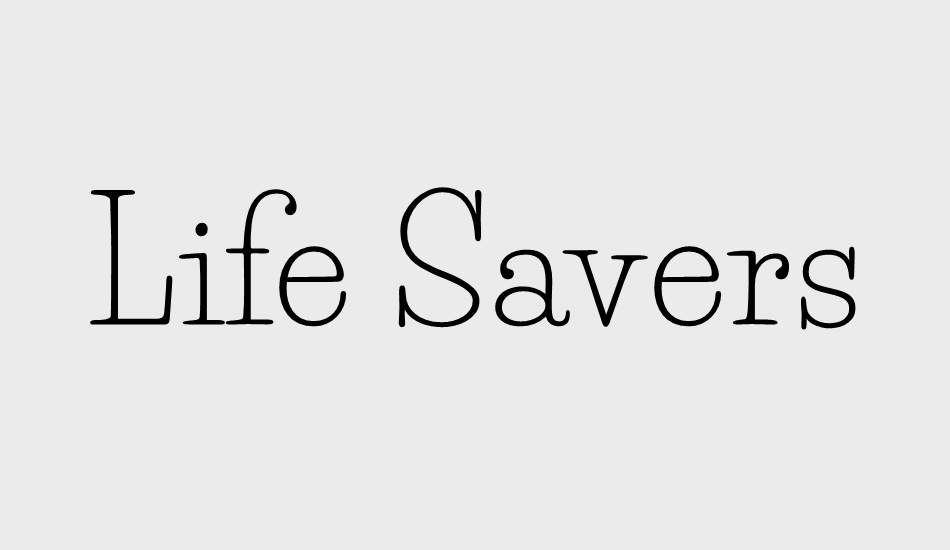 life-savers font big