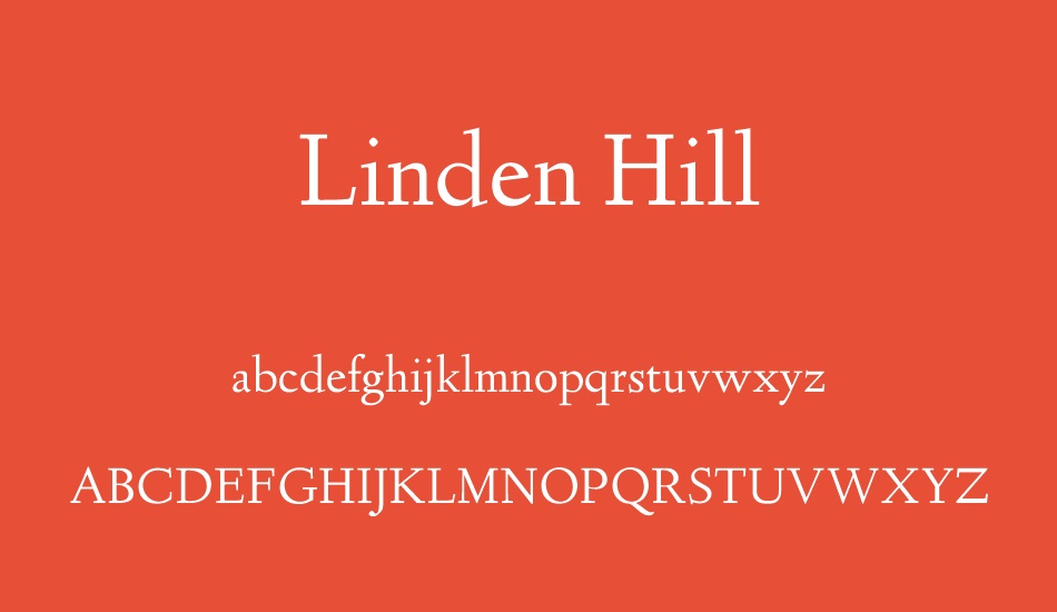 linden-hill font