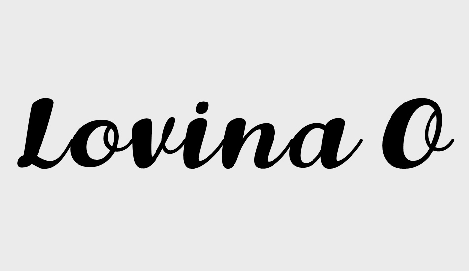 lovina-october-five font big