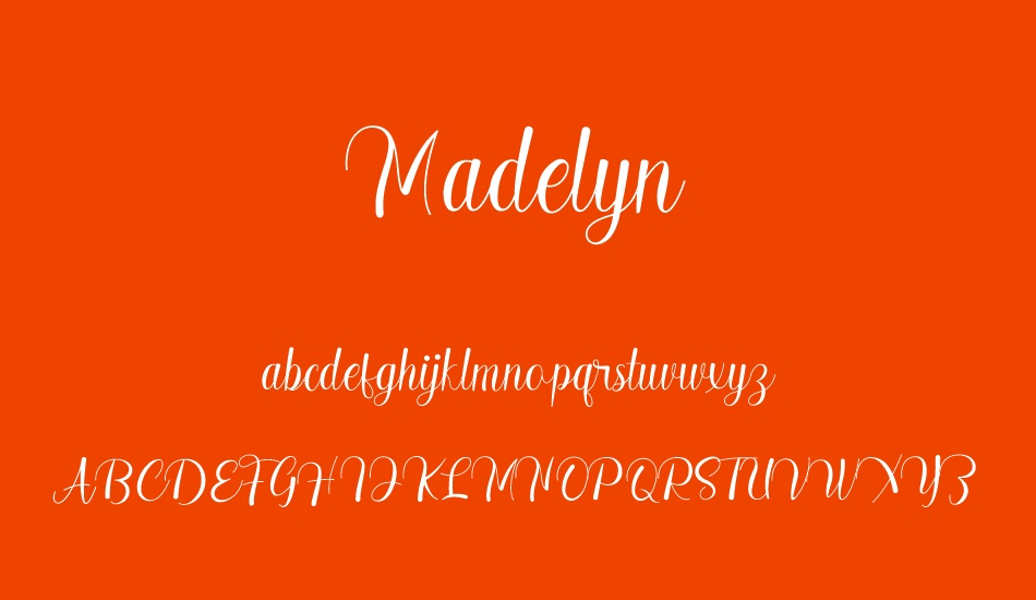 madelyn font